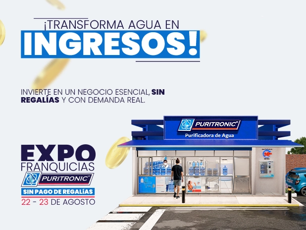 Emprende tu purificadora de agua - sin pago de regalias
