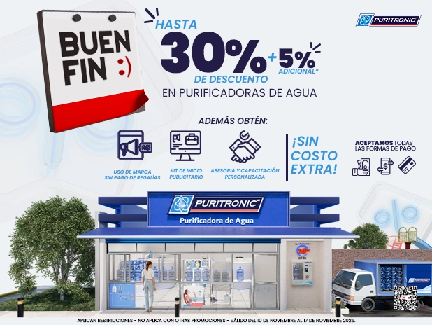 Emprende tu purificadora de agua - sin pago de regalias
